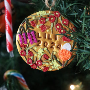 Bottle Brush & Banksia Ornament